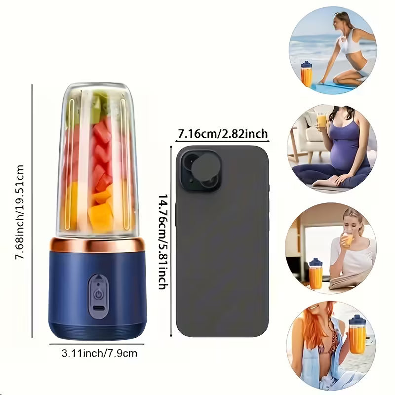 Licuadora Portátil 400ml - Poderosa, Compacta y Recargable
