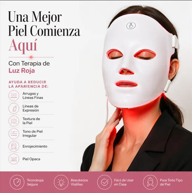 Rejuvenece Tu Rostro Desde Casa con Tecnología LED de 7 Colores