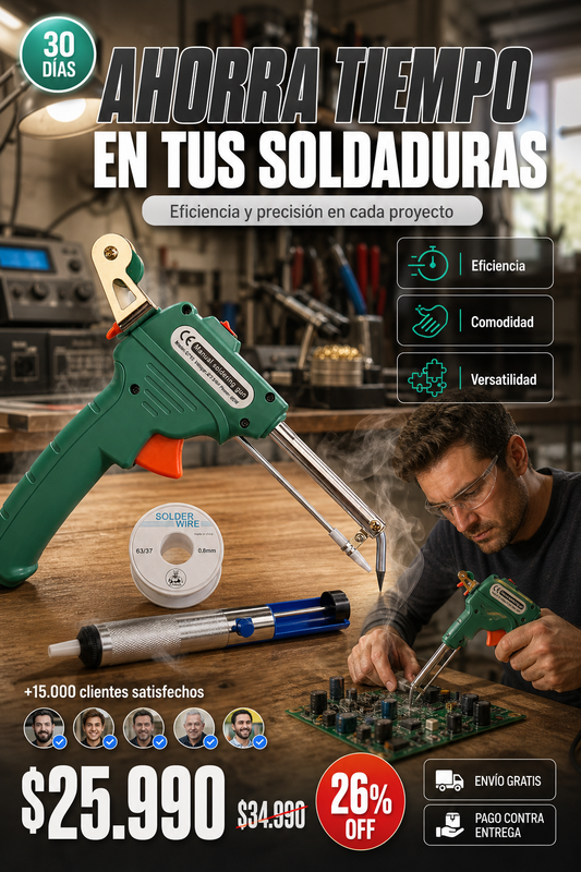 Pistola de soldar automática, Kit Soldador Electrónico 60w
